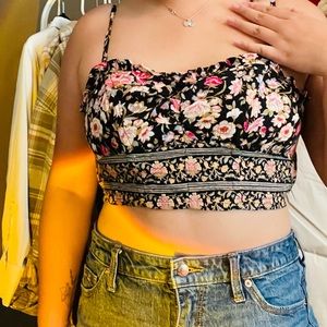 American Eagle Floral Crop Top